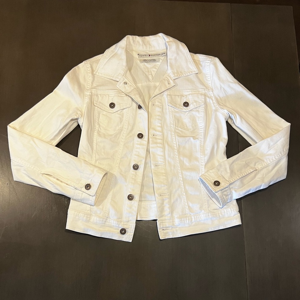 TOMMY HILFIGER White Jean Jacket